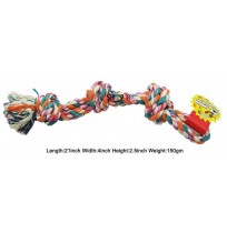 Super Dog Dog Toys Three Knotted Cotton Rope Toy Large